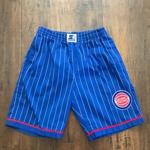 Champion Jersey Pistons Shorts RARE VINTAGE